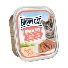 Happy cat Duo Meny Paté Fågel & Lax - 100 G