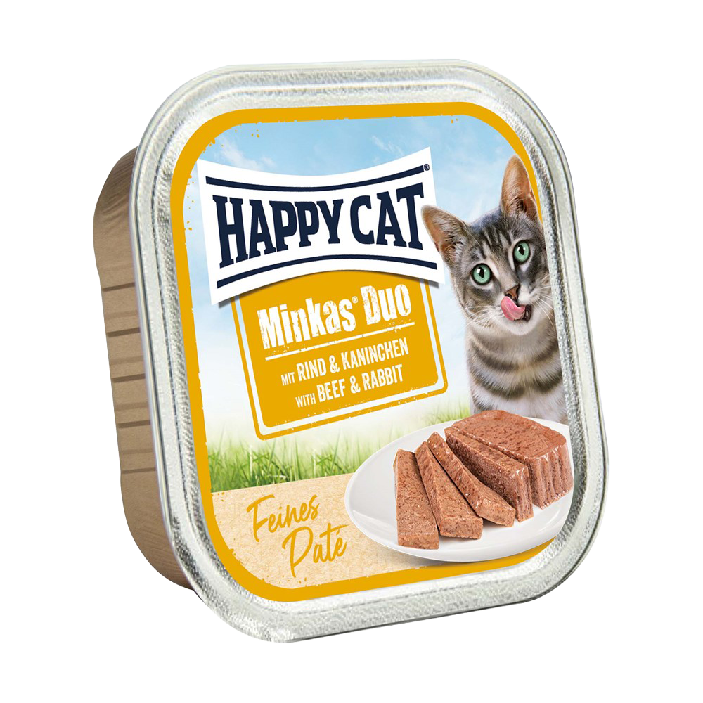 Happycat Duo Meny Paté Oxkött & Kanin - 100 G