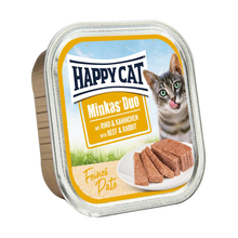 Happycat Duo Meny Paté Oxkött & Kanin - 100 G