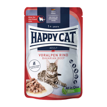 HappyCat våt/sås nötkött - 85 g