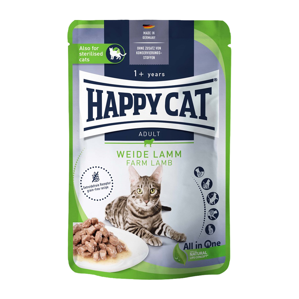 Happycat Våt/Sås Lamm - 85 G