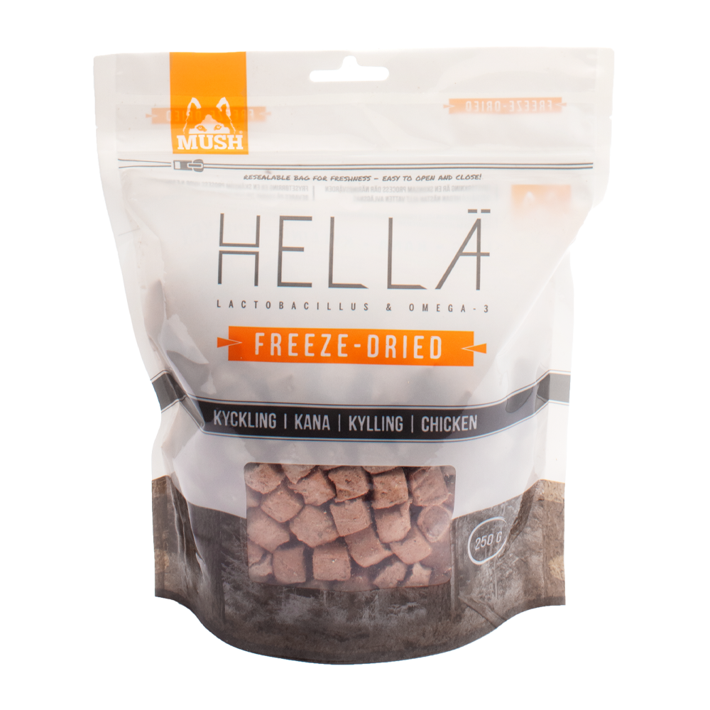 Mush Hellä Freeze - Dried Kyckling - 250 G