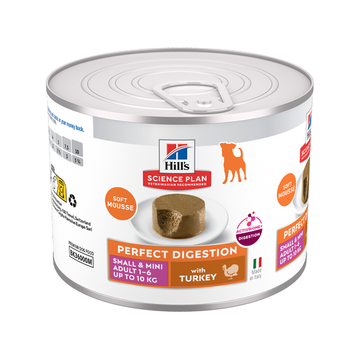 Science Plan Canine Adult Perfect Digestion Mousse Small&mini Turkey - 200 G
