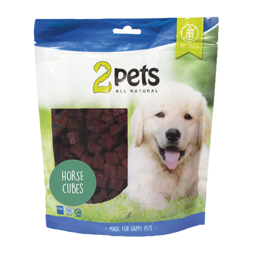2PETS Dogsnack Horse Cubes - 400 G