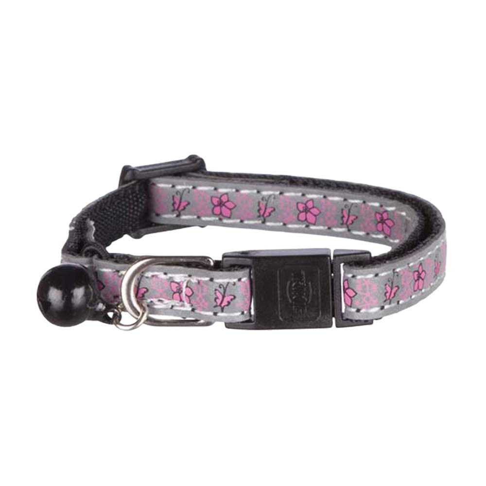 Junior Halsband Blommotiv Reflex Snabblås Bjällra Nylon