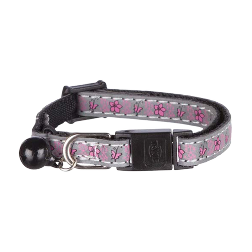 Junior Halsband Blommotiv Reflex Snabblås Bjällra Nylon
