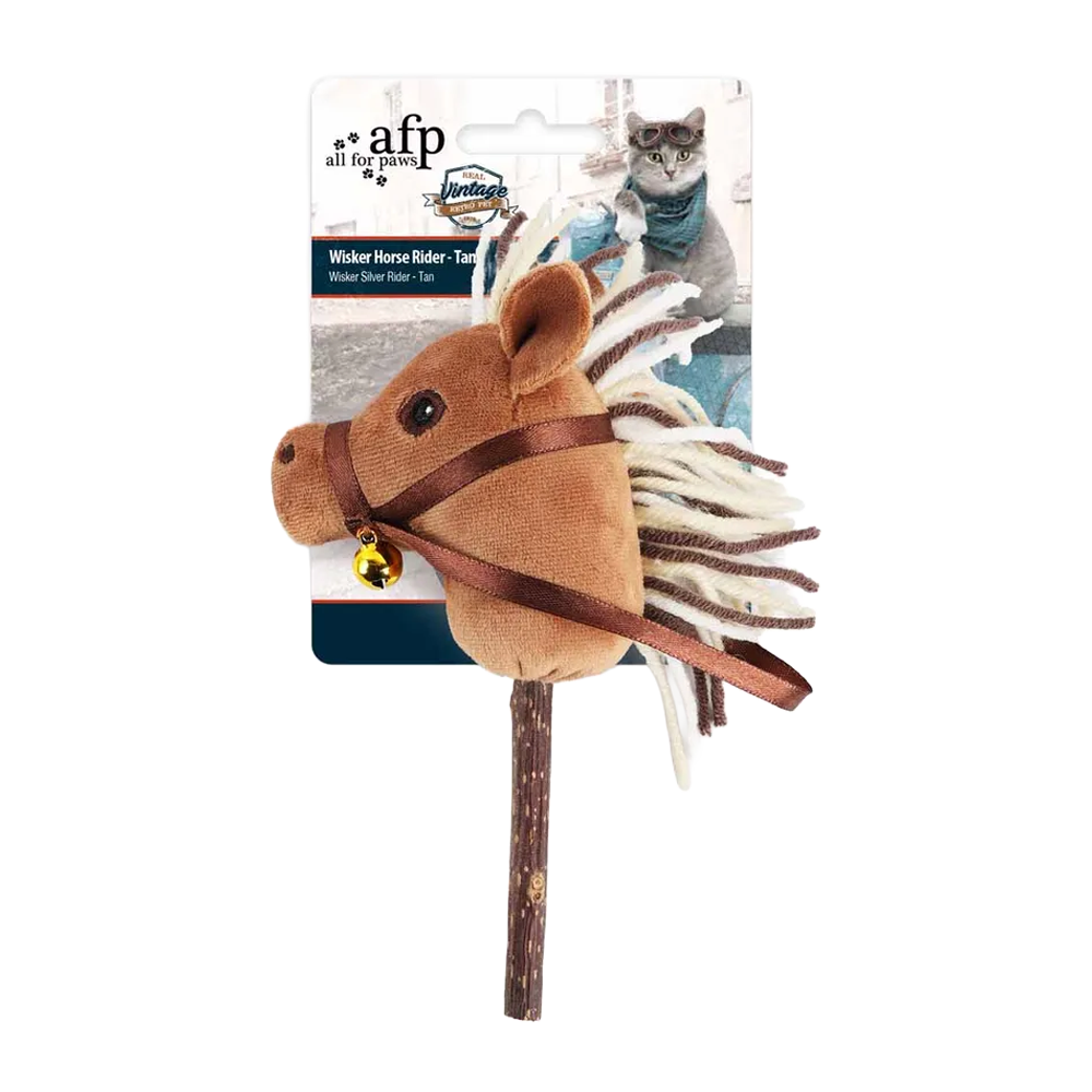 Kattleksak Hobby Horse Silver Rider Tan