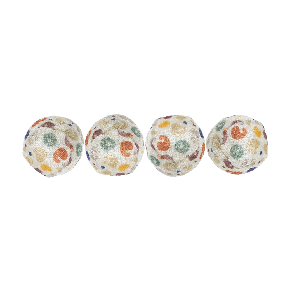 Kattleksak Leopardboll 4 - Pack - 3,5 CM