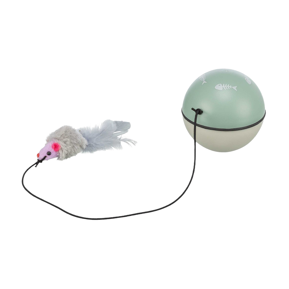 Kattleksak Turbinioboll med Mus - 9 CM