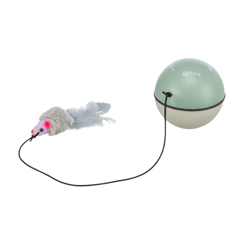 Kattleksak Turbinioboll med Mus - 9 CM