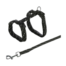 Kattsele+koppel 27 - 45 CM