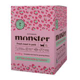 Monster Cat Pouches Kitten Ch/Turk - 85 G