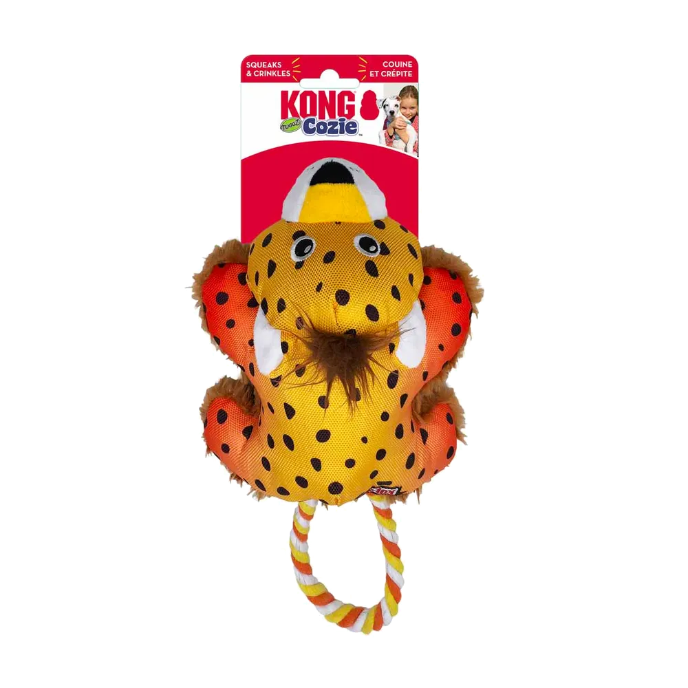 Kong Cozie Tuggz Cheetah S/M - 26x15x9,5 CM