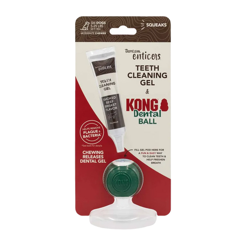 Kong/Tropiclean Denta Ball M för Hund 11 - 25 KG