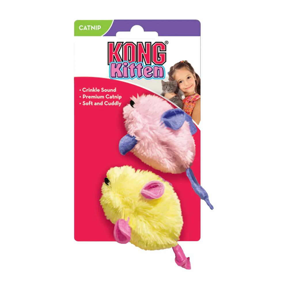 Kong Kitten Mice 2pack Assorted - 3x10x5 CM