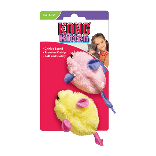 Kong Kitten Mice 2pack Assorted - 3x10x5 CM
