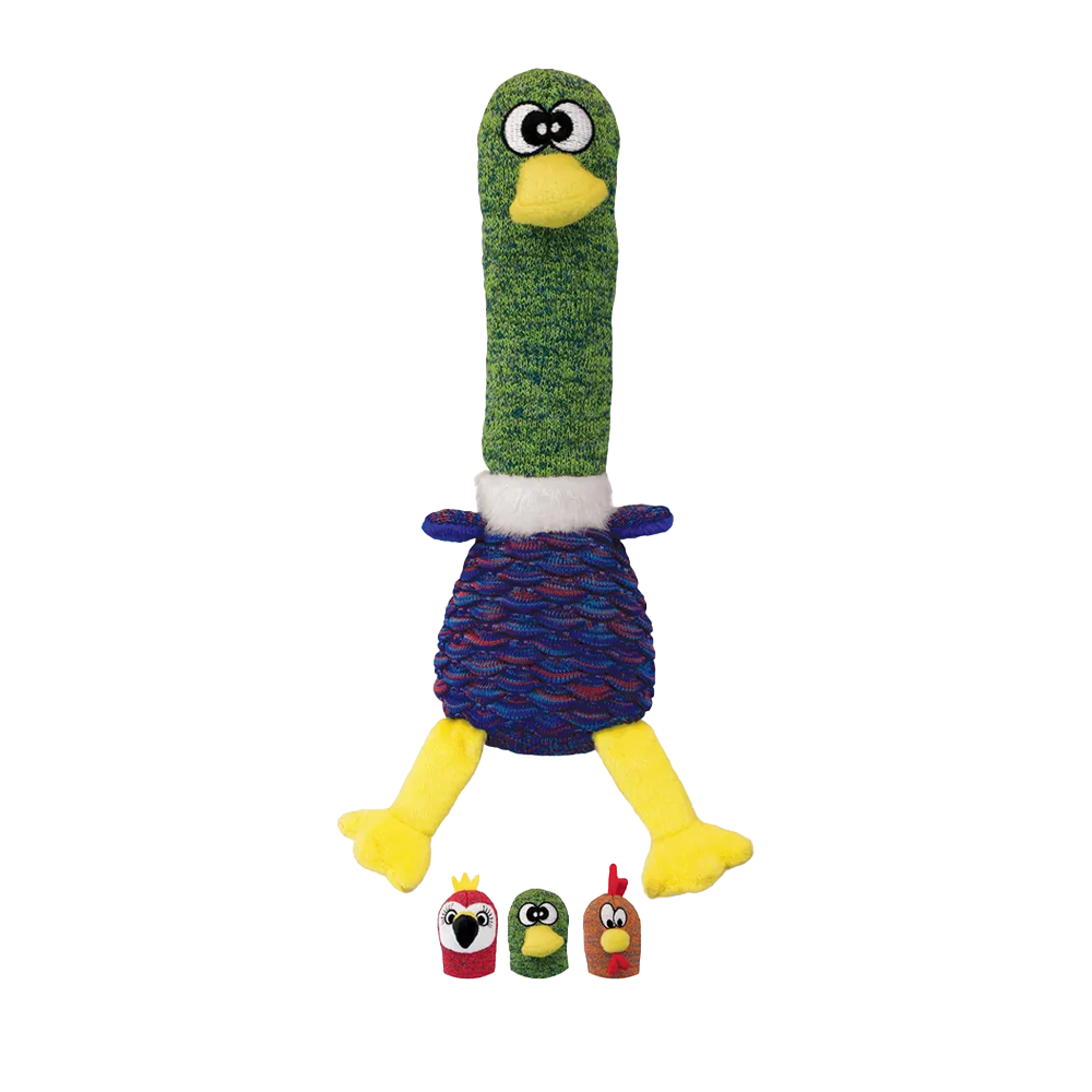 Kong Shakers Cuckoos  Mixade färger - 8X9X32CM