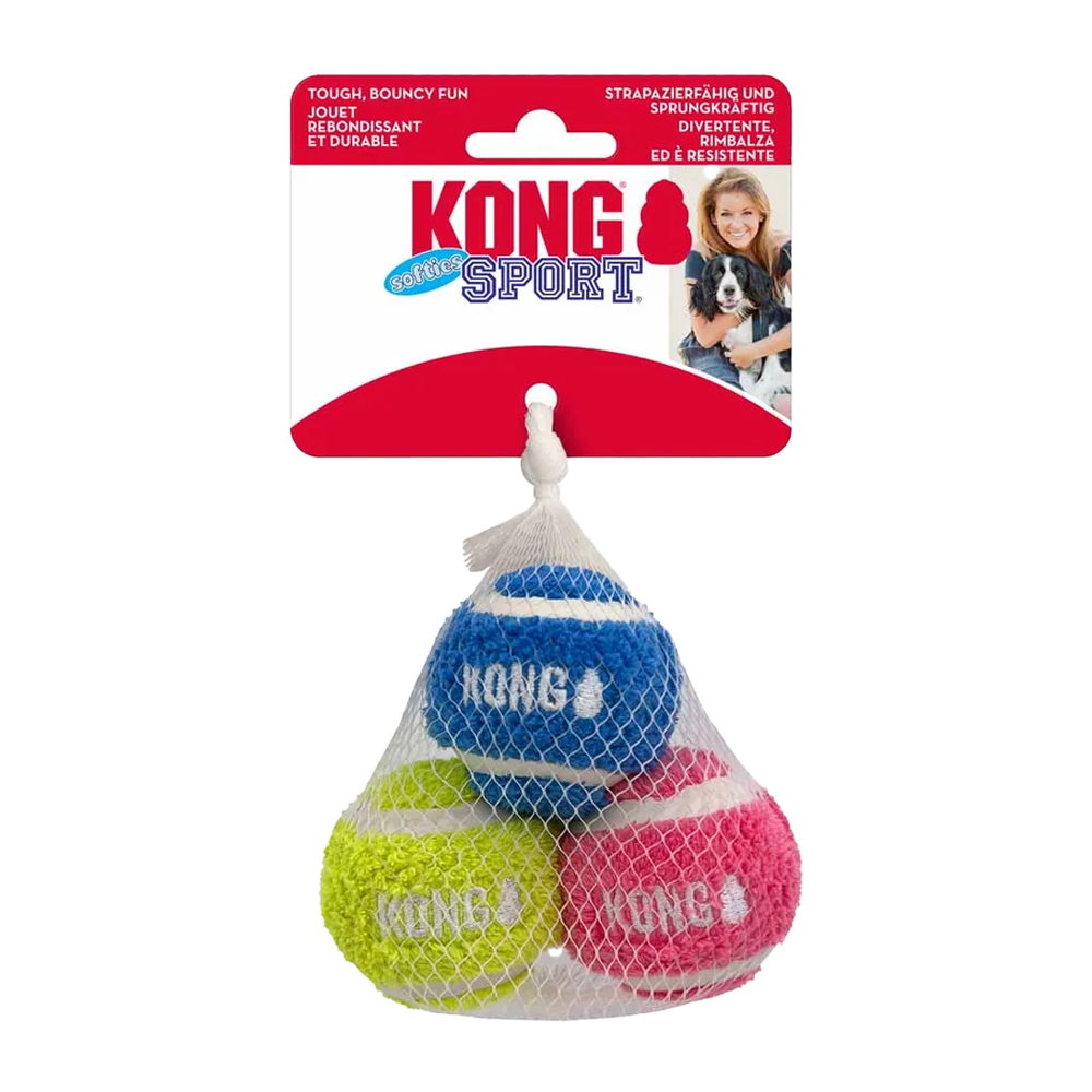 Kong Sport Softies Ball S 3 - Pack Mix Ö - 5 CM