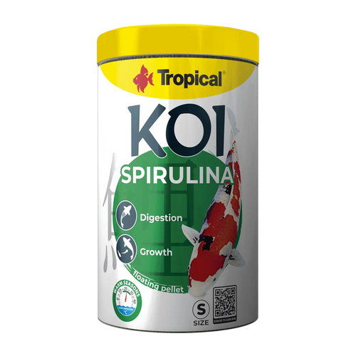 Tropical Koi Spirulina Pellet S - 1000ML/320G | Endast 229 kr! - Zoogiganten