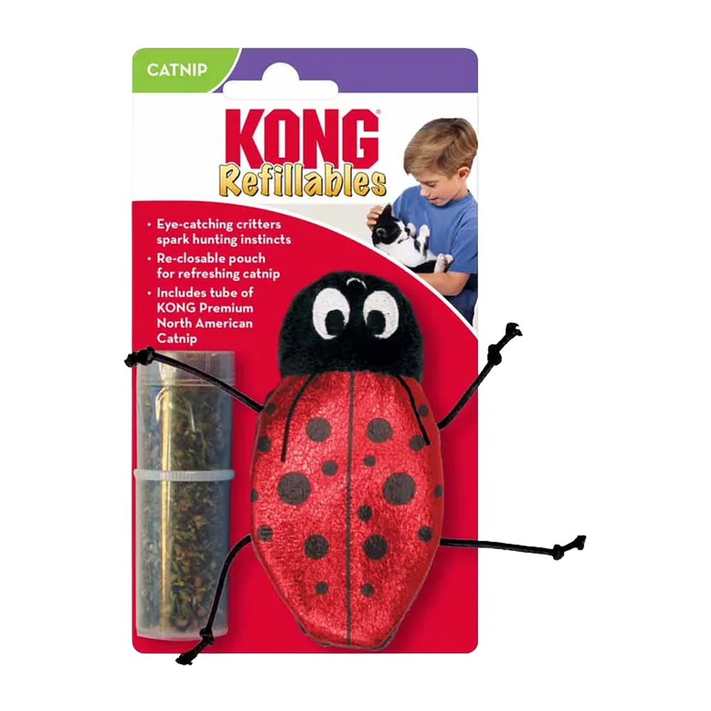 Kong Refillable Ladybug - 10x6,5x2 CM