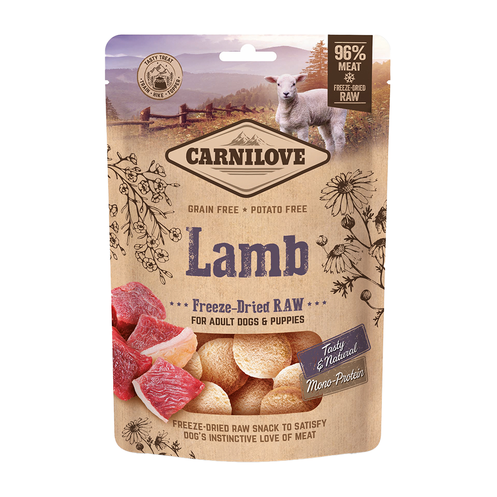 Carnilove Freeze-Dried Raw Snacks Lamm – 60 G
