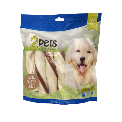 2Pets Tuggtwister Lamm - 500 G | Endast 209 kr! - Zoogiganten