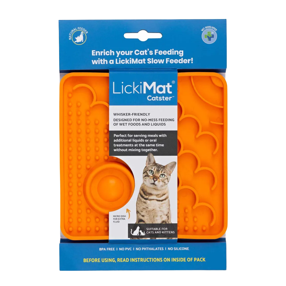Lickimat Cat Catster Orange