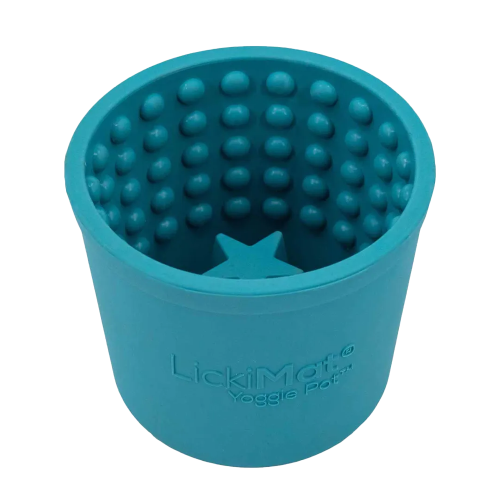 Hundskål Lickimat Yoggie Pot - Ljusblå