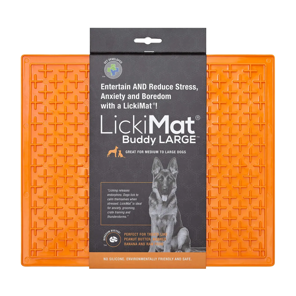 Hundskål Lickimat Buddy Xl Orange - 30,5x25,5 CM