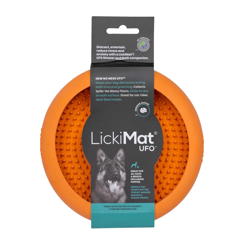 Hundskål Lickimat Ufo - Orange