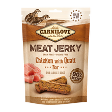 Carnilove Jerky Kyckling & Vaktel Bar – 100 G