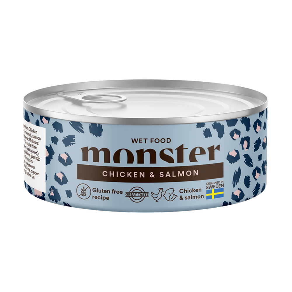 Monster Cat Ad Multi Chick/ Salm Burk - 100 g