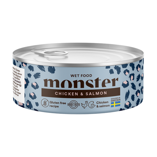 Monster Cat Ad Multi Chick/ Salm Burk - 100 g