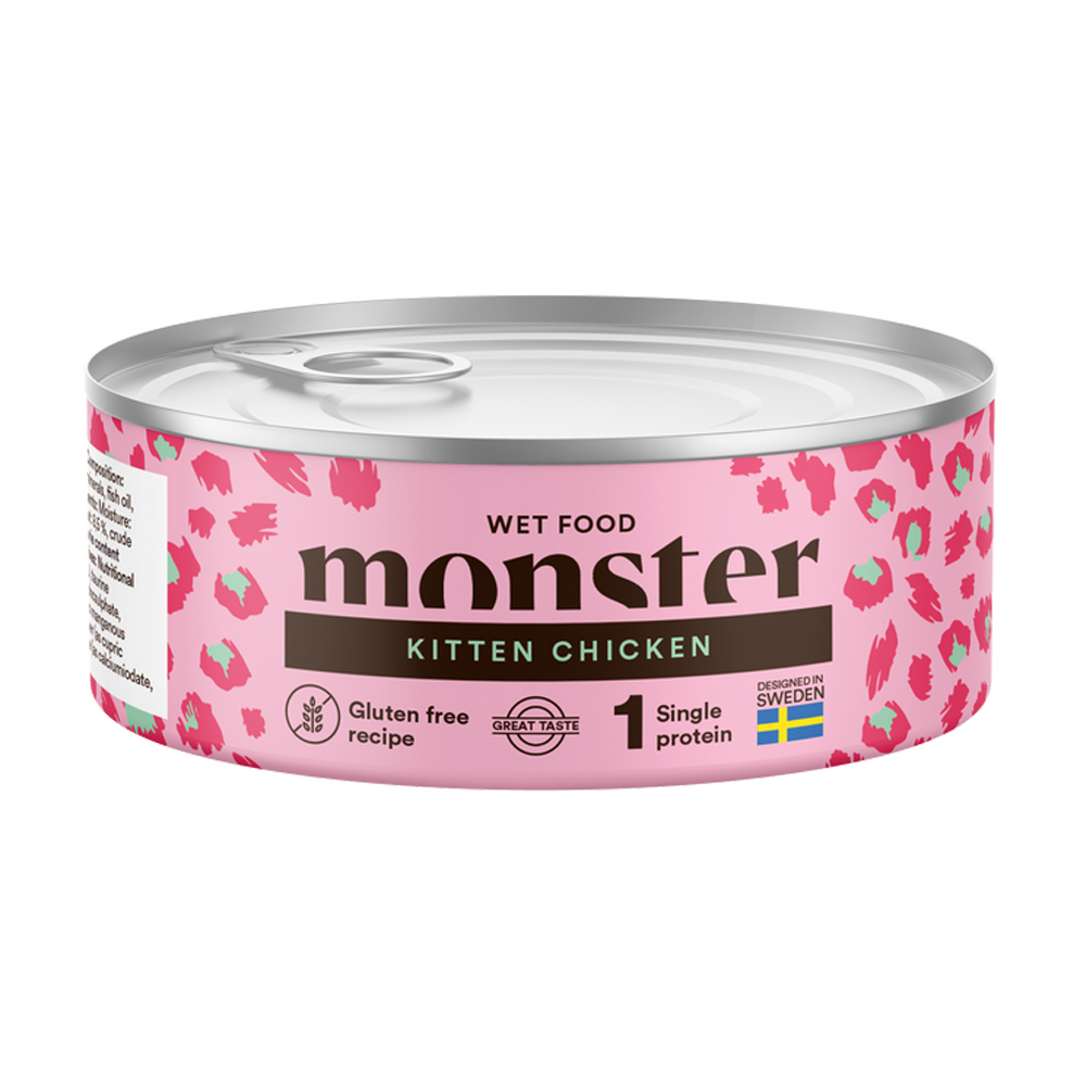Monster Cat Kitten Chicken Burk - 100 G