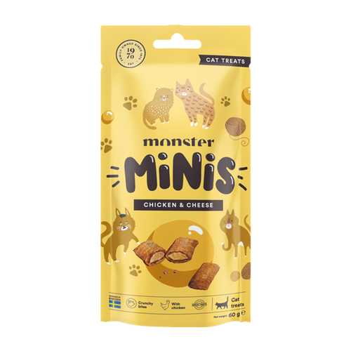Monster Cat Minis treats Chicken & Cheese 60 g