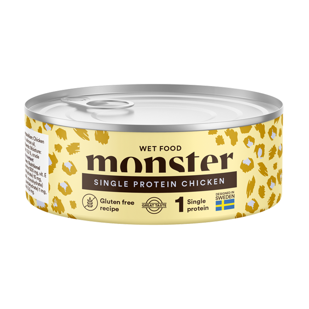 Monster Cat Adult Single Chicken Burk - 100 G