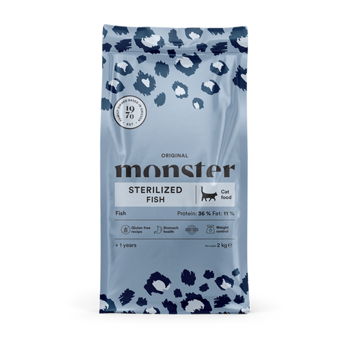 Monster Cat Orig. Sterilized Fish - 2 KG