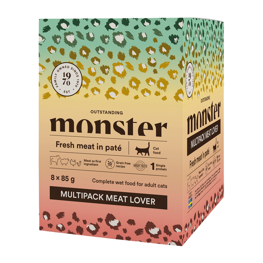 Monster Cat Pouches multipack Meat Lover 85 g (8-pack)