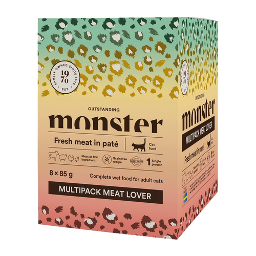 Monster Cat Pouches multipack Meat Lover 85 g (8-pack)