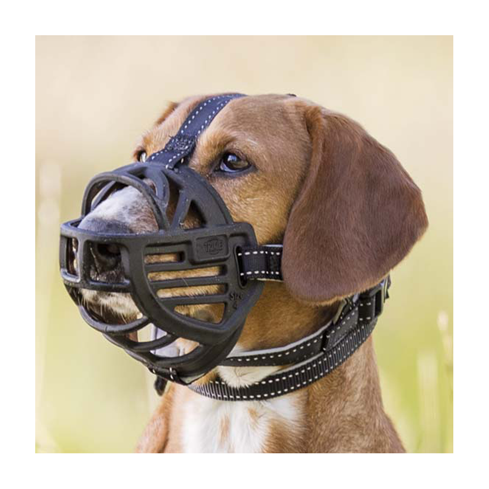 Munkorg Muzzle Flex Silikon Svart