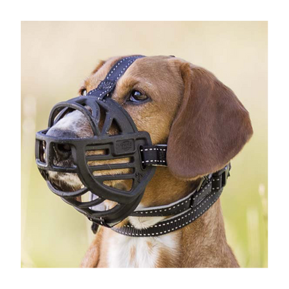 Munkorg Muzzle Flex Silikon Svart