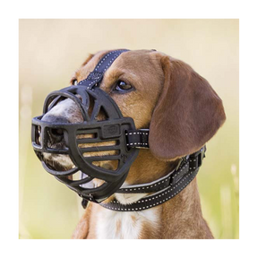 Munkorg Muzzle Flex Silikon Svart