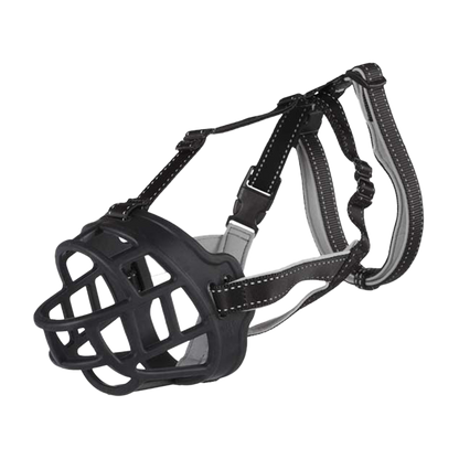 Munkorg Muzzle Flex Silikon Svart