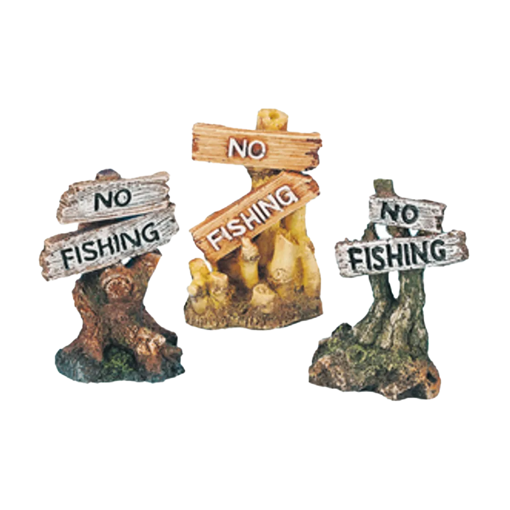 No Fishing Mix Skylt - 8 CM | Endast 99 kr! - Zoogiganten