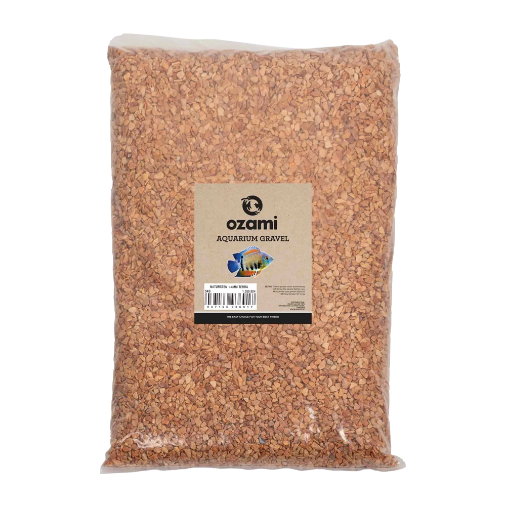 Ozami Aquarium Gravel Naturestone 1–4 mm, terra - 5 KG