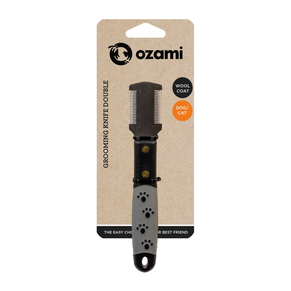 Grooming Knife Double - 15,5x2,8x1,8 CM