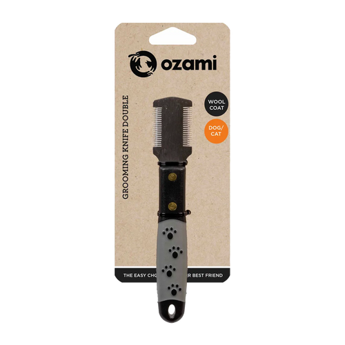 Grooming Knife Double - 15,5x2,8x1,8 CM