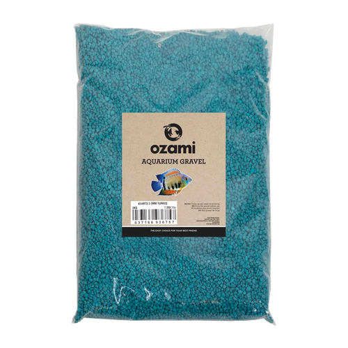 Ozami Aquarium Gravel 2–3 mm turkos - 2 KG