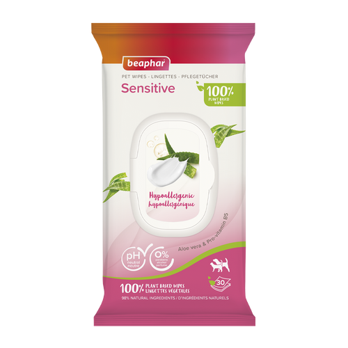 Bio Pet Wipes Sensitive - 30 Pack