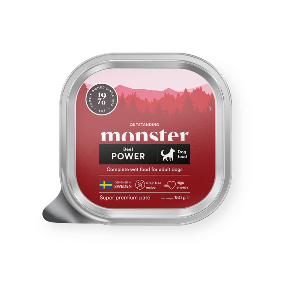 Monster Dog Power Chicken Paté Tray - 150 G